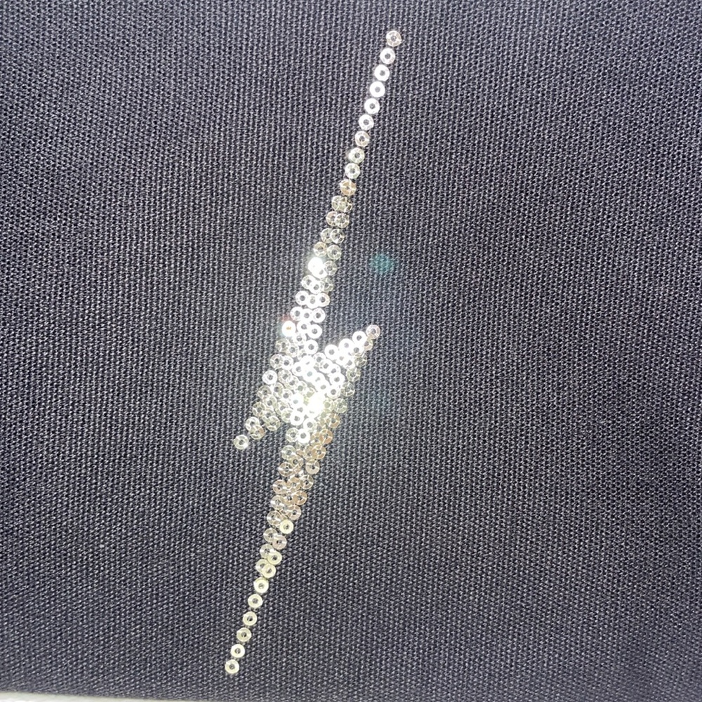 Urban Decay Makeup Bag Lightening Bolt Strike Stash Bag π Makeup Bag Sequins π - Picture 3 of 12